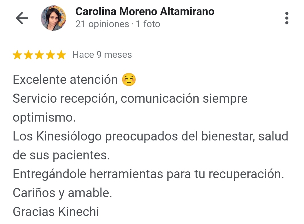Carolina Moreno - Testimonio Kinechi
