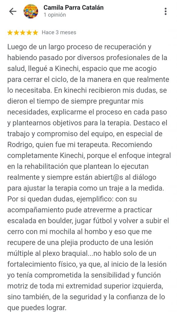 Testimonio Kinechi - Camila Parra