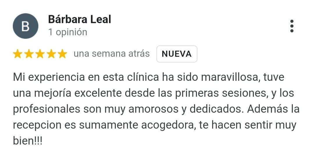 Reseña de Google de un paciente de Kinechi (8 de 9)